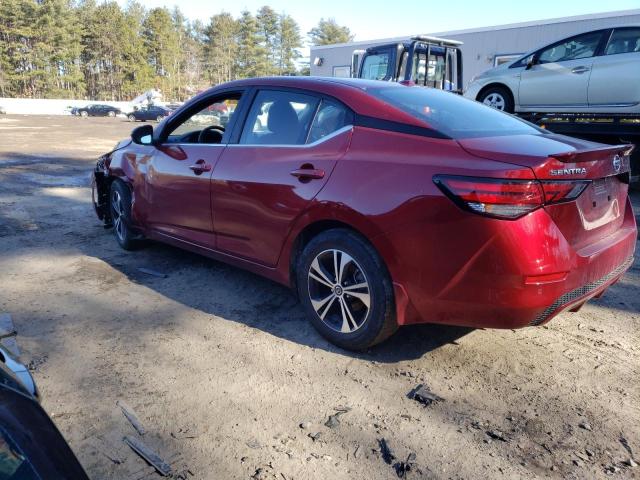 3N1AB8CV1NY263781 - 2022 NISSAN SENTRA SV RED photo 2