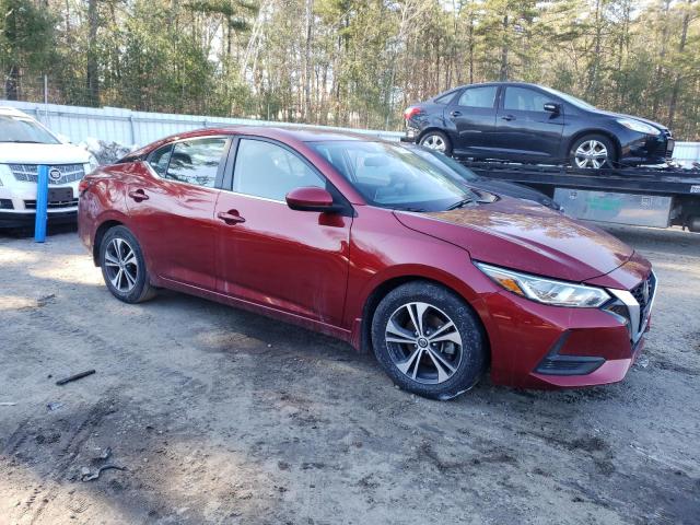 3N1AB8CV1NY263781 - 2022 NISSAN SENTRA SV RED photo 4