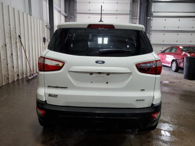 MAJ6S3GL6KC290726 - 2019 FORD ECOSPORT SE WHITE photo 6