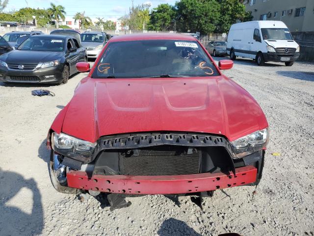 2C3CDXHG6DH526666 - 2013 DODGE CHARGER SXT RED photo 5