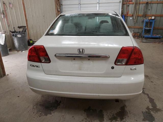 2HGES15573H586322 - 2003 HONDA CIVIC LX WHITE photo 6