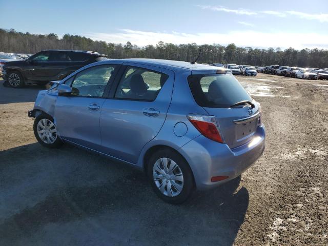 JTDKTUD34CD527631 - 2012 TOYOTA YARIS BLUE photo 2