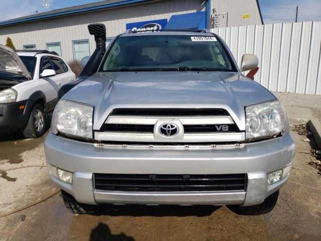 JTEBT17R340038365 - 2004 TOYOTA 4RUNNER LIMITED SILVER photo 5