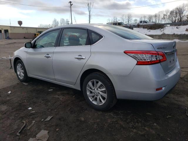 3N1AB7AP6EY216132 - 2014 NISSAN SENTRA S SILVER photo 2