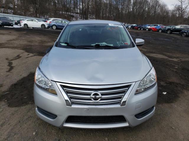 3N1AB7AP6EY216132 - 2014 NISSAN SENTRA S SILVER photo 5