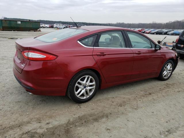 1FA6P0HD5G5126225 - 2016 FORD FUSION SE RED photo 3