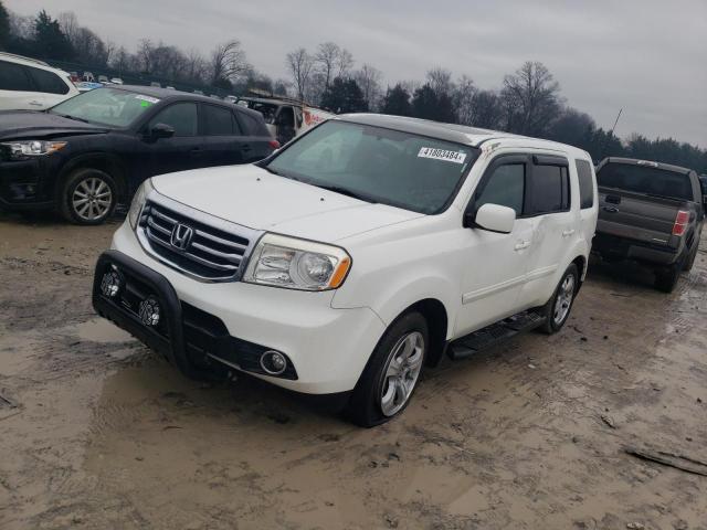 5FNYF4H77EB055399 - 2014 HONDA PILOT EXLN WHITE photo 1