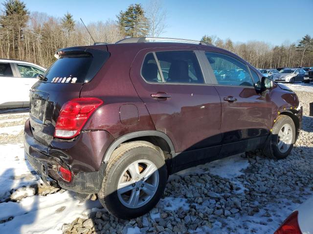 KL7CJPSM4NB518320 - 2022 CHEVROLET TRAX 1LT MAROON photo 3