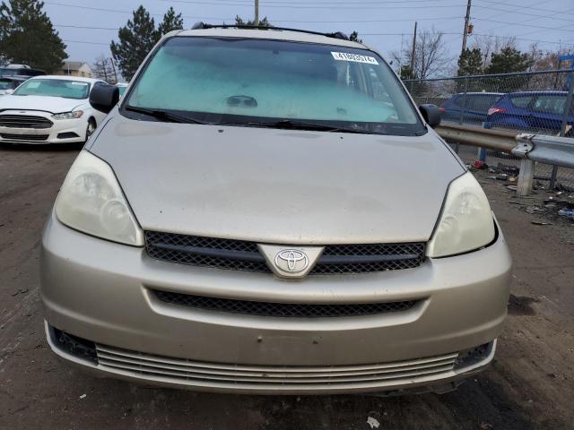 5TDBA23C05S037738 - 2005 TOYOTA SIENNA LE GOLD photo 5