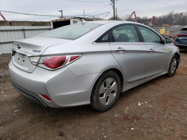 KMHEC4A45BA002051 - 2011 HYUNDAI SONATA HYBRID SILVER photo 3