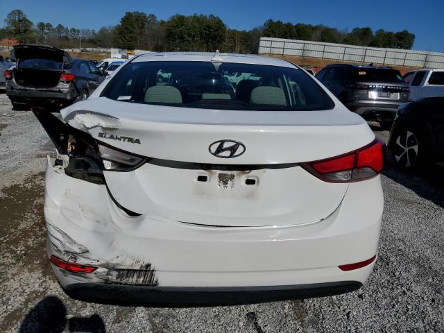 5NPDH4AE5EH464732 - 2014 HYUNDAI ELANTRA SE WHITE photo 6