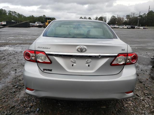 JTDBU4EE8B9156889 - 2011 TOYOTA COROLLA BASE SILVER photo 6