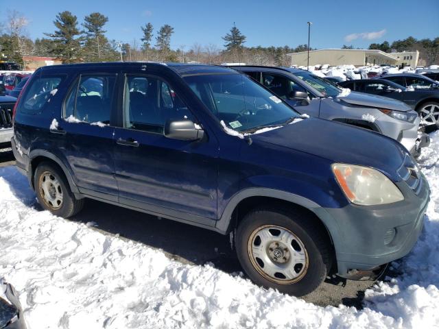 JHLRD68596C009465 - 2006 HONDA CR-V LX BLUE photo 4