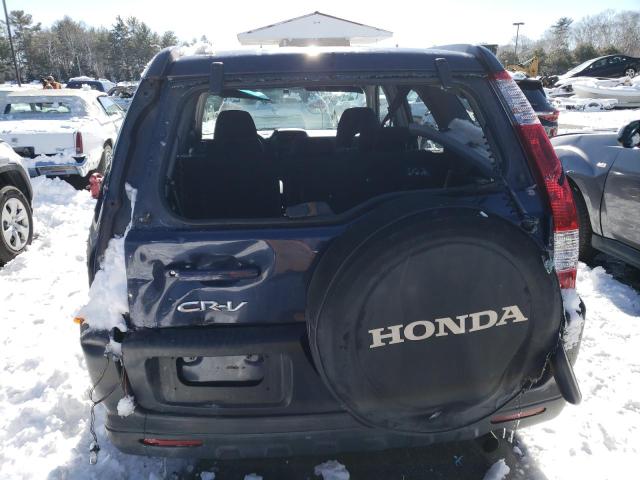 JHLRD68596C009465 - 2006 HONDA CR-V LX BLUE photo 6