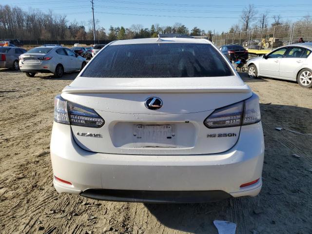 JTHBB1BA2A2024626 - 2010 LEXUS HS 250H WHITE photo 6