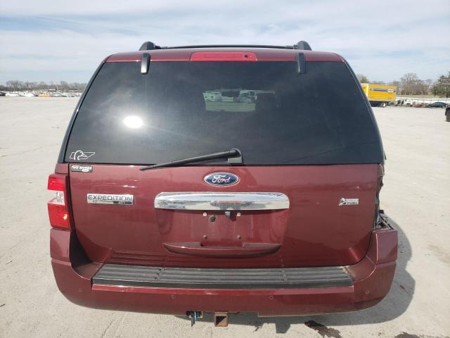 1FMJK1J59CEF29562 - 2012 FORD EXPEDITION EL XLT BURGUNDY photo 6