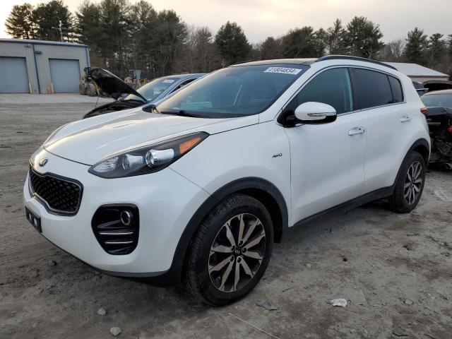 KNDPNCAC9K7500792 - 2019 KIA SPORTAGE EX WHITE photo 1