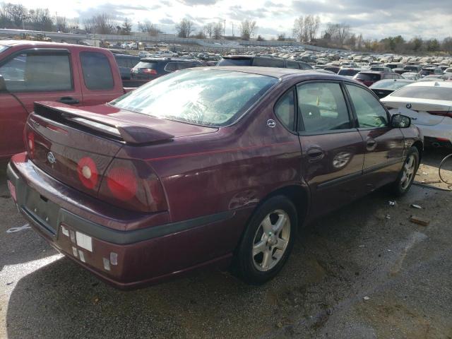 2G1WH52K639265703 - 2003 CHEVROLET IMPALA LS BURGUNDY photo 3