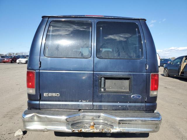 1FTNE24L02HA64633 - 2002 FORD E250 E250 VAN BLUE photo 6