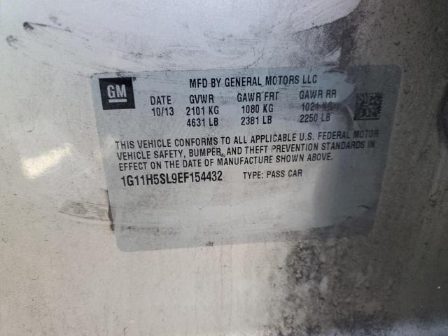 1G11H5SL9EF154432 - 2014 CHEVROLET MALIBU LTZ 金色 照片 12