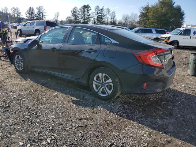 19XFC2F57HE226300 - 2017 HONDA CIVIC LX BLACK photo 2