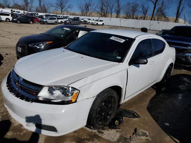 1C3CDZAB0EN189902 - 2014 DODGE AVENGER SE WHITE photo 1