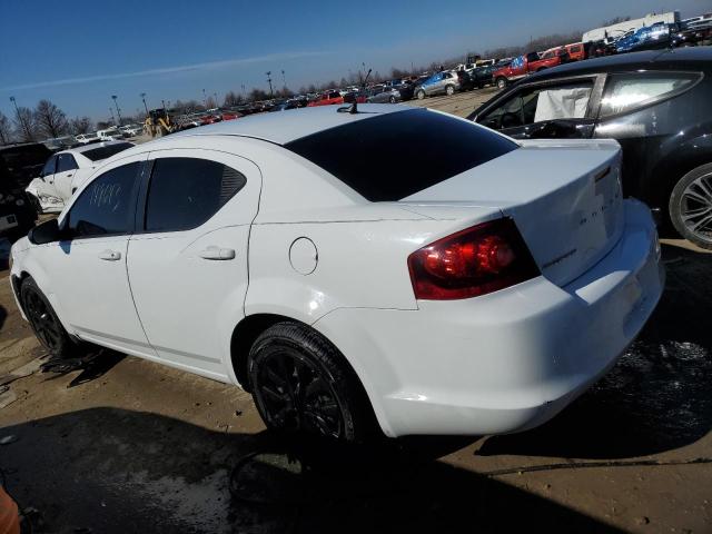 1C3CDZAB0EN189902 - 2014 DODGE AVENGER SE WHITE photo 2