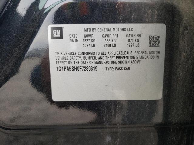 1G1PA5SH0F7289319 - 2015 CHEVROLET CRUZE LS GRAY photo 13