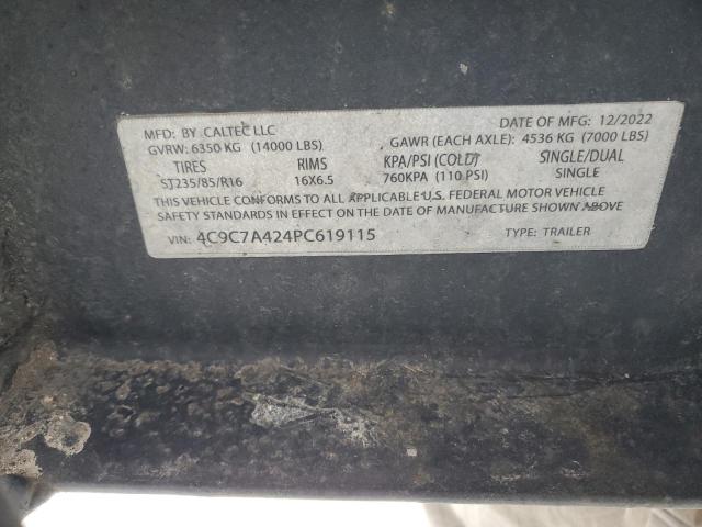 4C9C7A424PC619115 - 2023 TRAIL KING UTILITY 黑色 照片 10