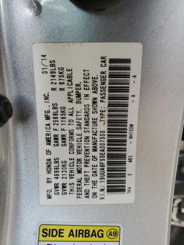 19UUA8F55EA007500 - 2014 ACURA TL TECH SILVER photo 12