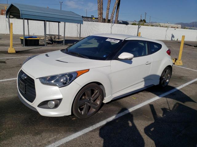 KMHTC6AEXDU107584 - 2013 HYUNDAI VELOSTER TURBO WHITE photo 1