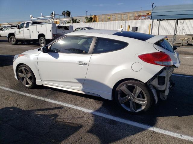 KMHTC6AEXDU107584 - 2013 HYUNDAI VELOSTER TURBO WHITE photo 2