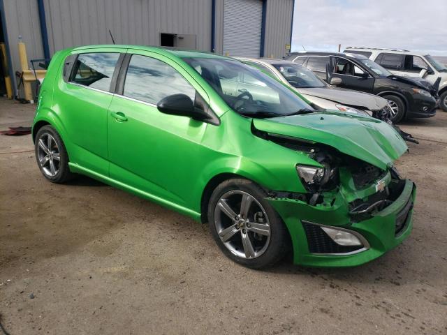 1G1JG6SB1F4169374 - 2015 CHEVROLET SONIC RS GREEN photo 4