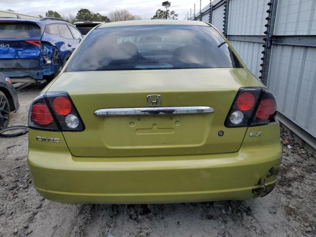 2HGES26733H577185 - 2003 HONDA CIVIC EX GREEN photo 6