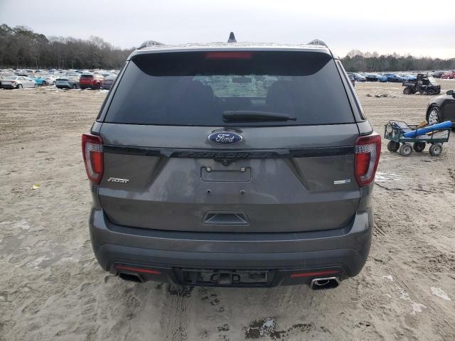 1FM5K8GT3GGA81748 - 2016 FORD EXPLORER SPORT فحمي صورة 6