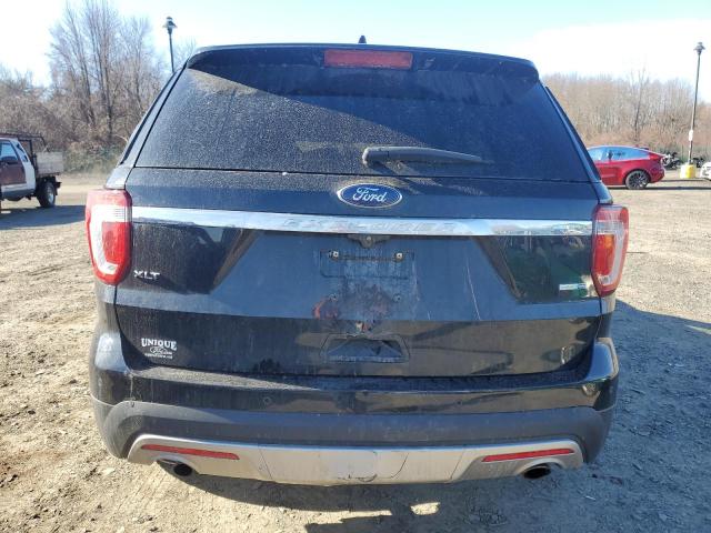 1FM5K8DHXHGE31409 - 2017 FORD EXPLORER XLT BLACK photo 6