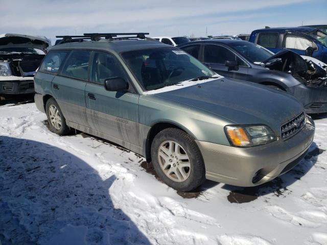 4S3BH675947645247 - 2004 SUBARU LEGACY OUTBACK AWP GREEN photo 4