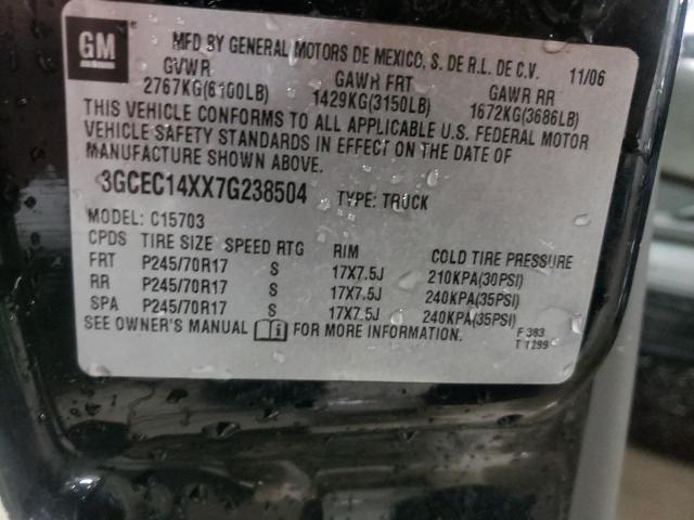 3GCEC14XX7G238504 - 2007 CHEVROLET SILVERADO C1500 CLASSIC Qara foto 12