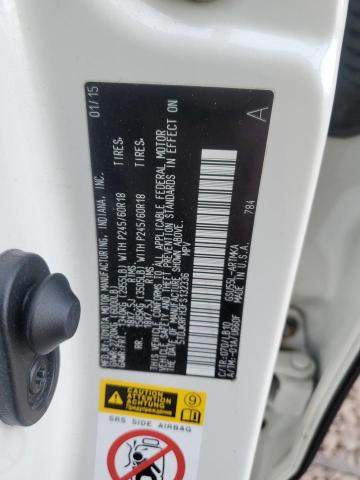 5TDJKRFH3FS132336 - 2015 TOYOTA HIGHLANDER XLE WHITE photo 13