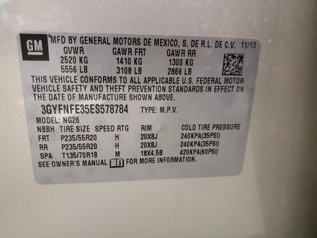 3GYFNFE35ES578784 - 2014 CADILLAC SRX PERFORMANCE COLLECTION Қоңыр фото 12