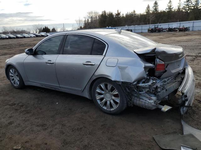 KMHGC46E69U050368 - 2009 HYUNDAI GENESIS 3.8L SILVER photo 2