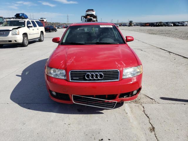 WAULC68E44A166803 - 2004 AUDI A4 1.8T QUATTRO RED photo 5