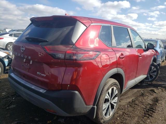 5N1BT3BB2NC732857 - 2022 NISSAN ROGUE SV RED photo 3