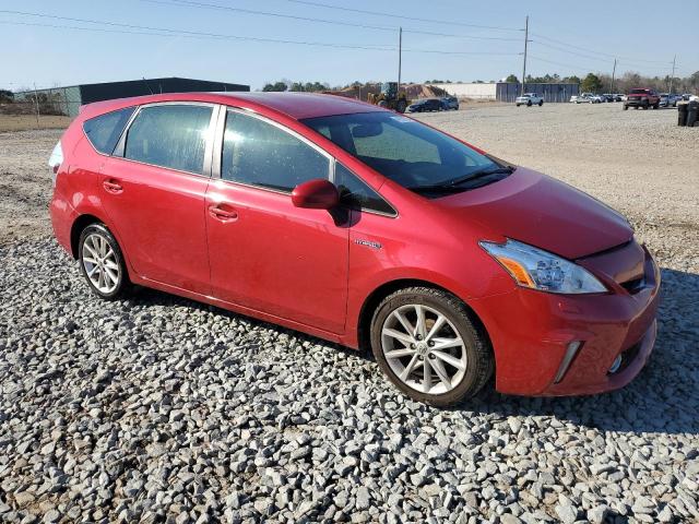 JTDZN3EUXD3218604 - 2013 TOYOTA PRIUS V RED photo 4