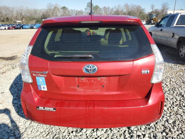 JTDZN3EUXD3218604 - 2013 TOYOTA PRIUS V RED photo 6