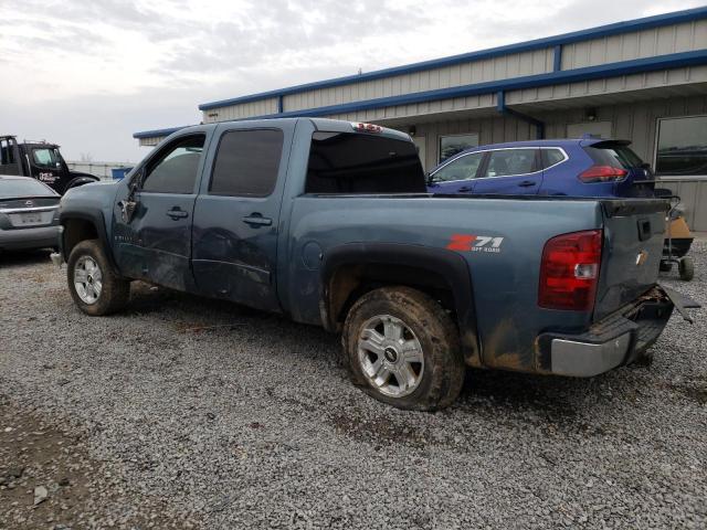 2GCEK13M171562606 - 2007 CHEVROLET SILVERADO K1500 CREW CAB BLUE photo 2