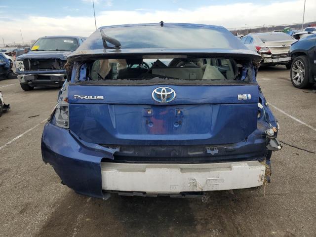 JTDKN3DU2B0306466 - 2011 TOYOTA PRIUS BLUE photo 6