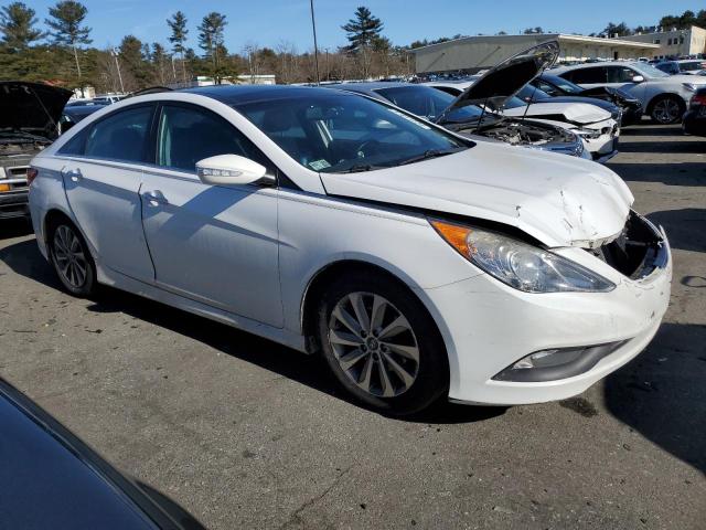 5NPEC4AC2EH835976 - 2014 HYUNDAI SONATA SE WHITE photo 4