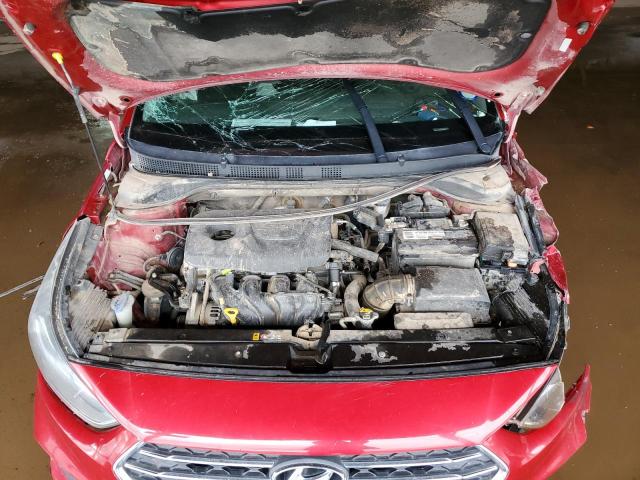 3KPC24A39KE069545 - 2019 HYUNDAI ACCENT SE RED photo 11