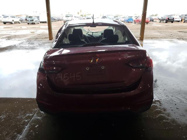 3KPC24A39KE069545 - 2019 HYUNDAI ACCENT SE RED photo 6